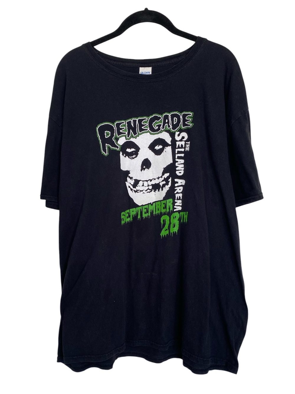 Misfits Crimson Ghost Graphic Tee Gildan 2XL Black Horror Punk Shirt